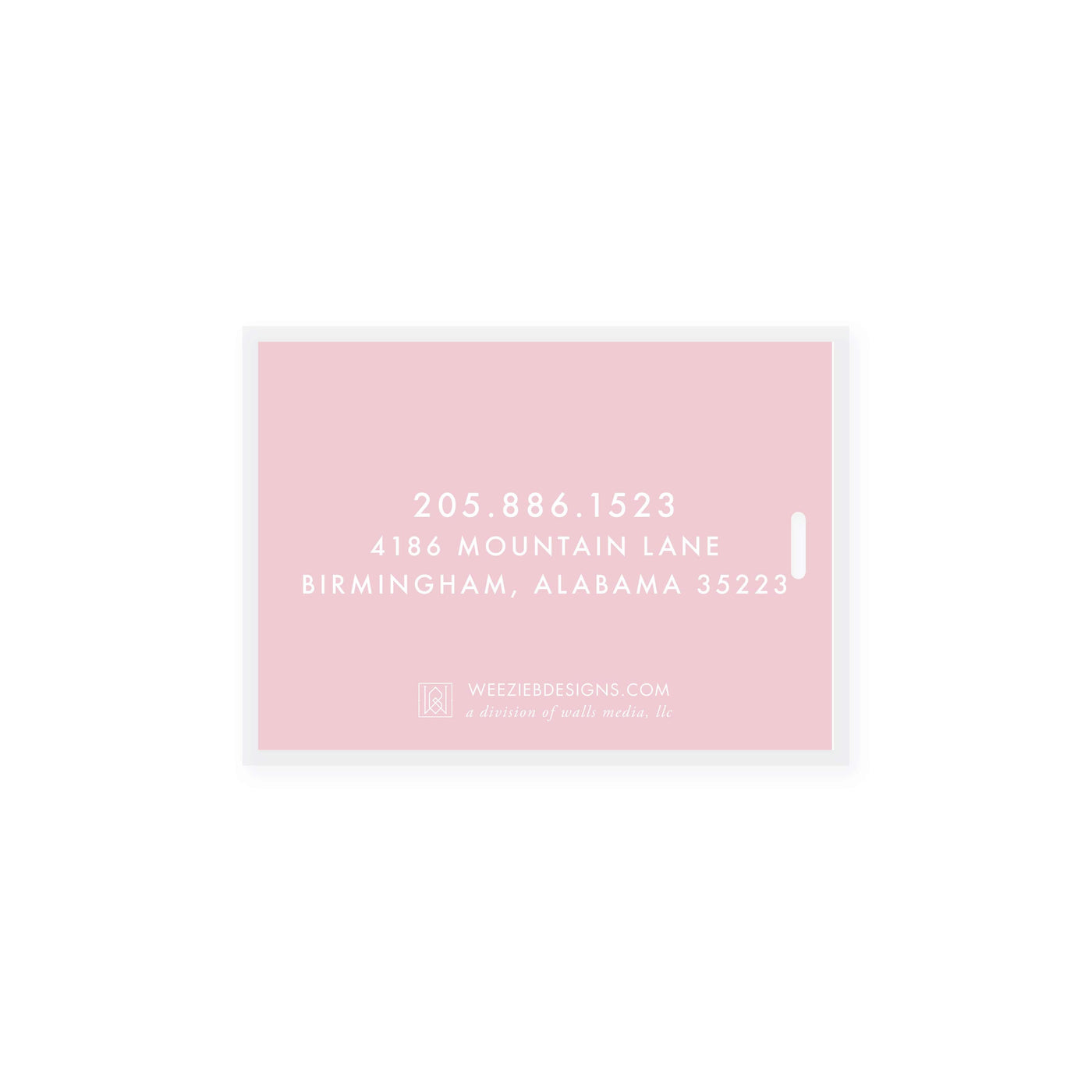 Weezie B. Designs | Watercolor Bamboo Bag Tag