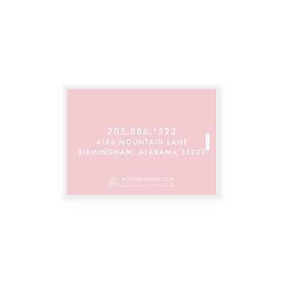 Weezie B. Designs | Watercolor Bamboo Bag Tag