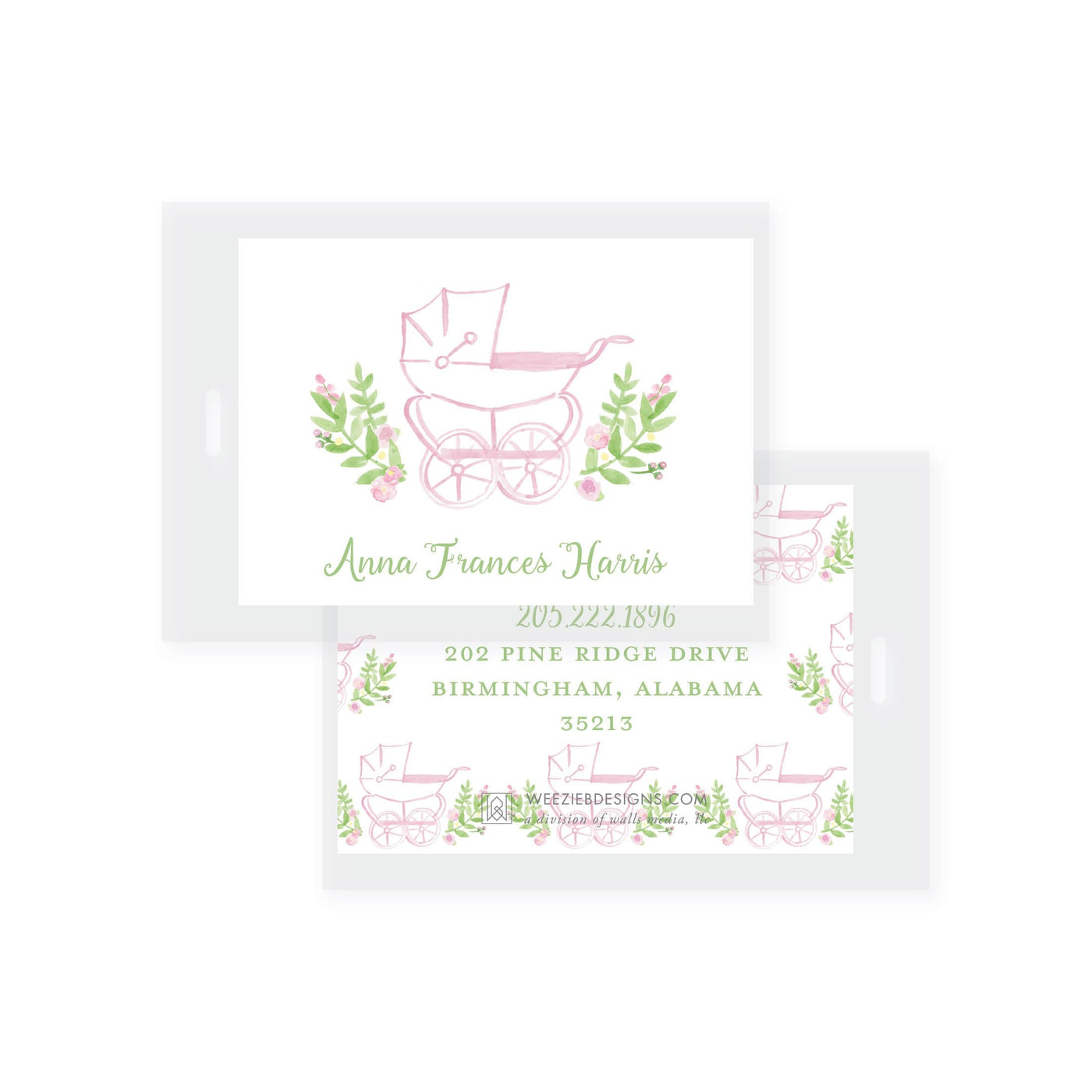 Prim Pram Bag Tag (2 min)