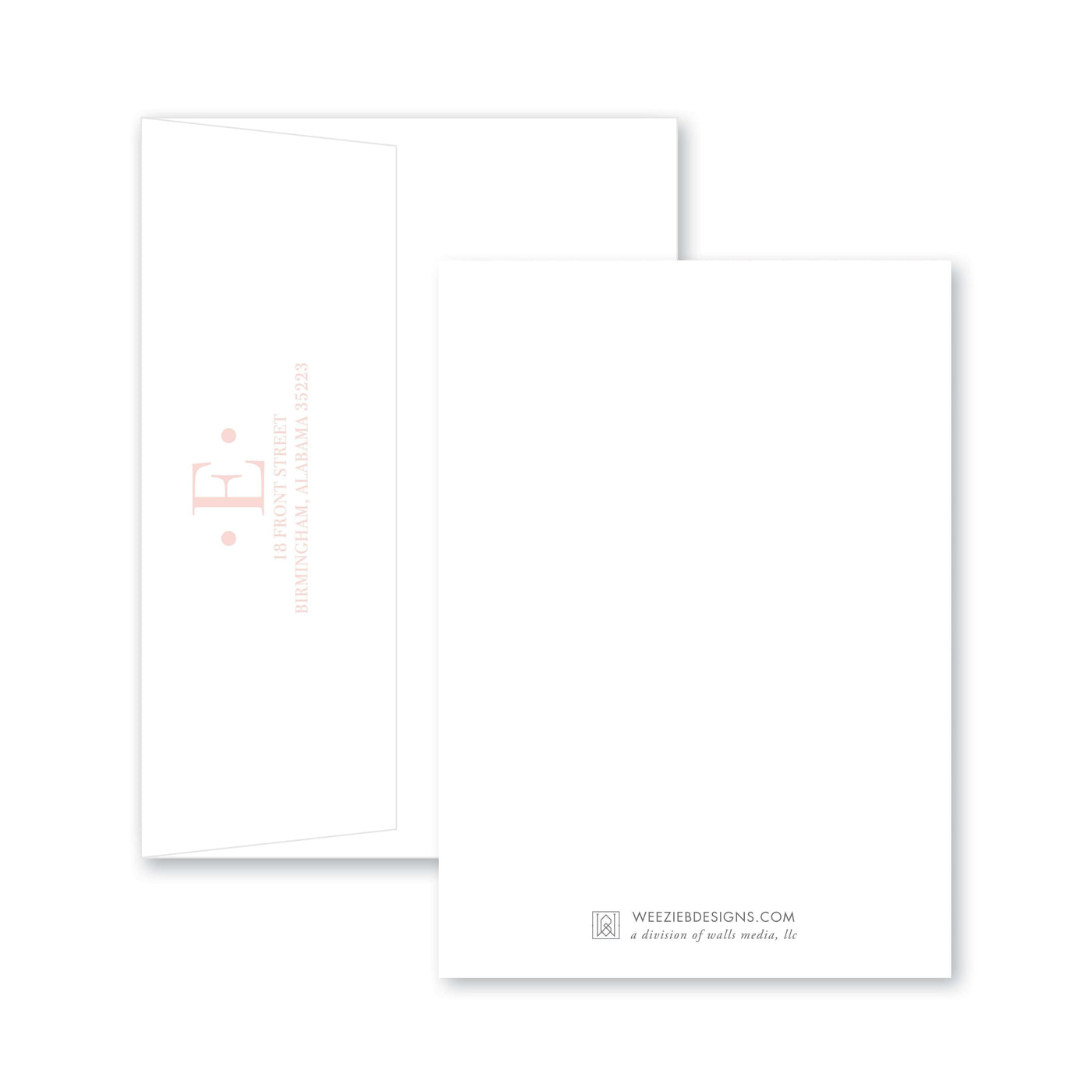 Weezie B. Designs | Sweet Dotted Cross Baptism Invitation