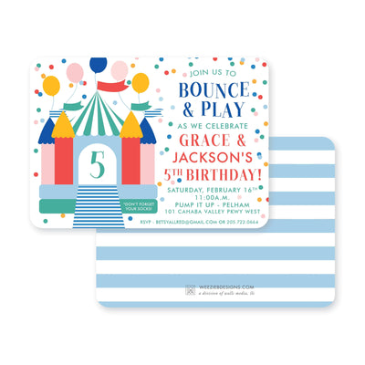 Weezie B. Designs | Kids Birthday Invitation | Bounce & Play