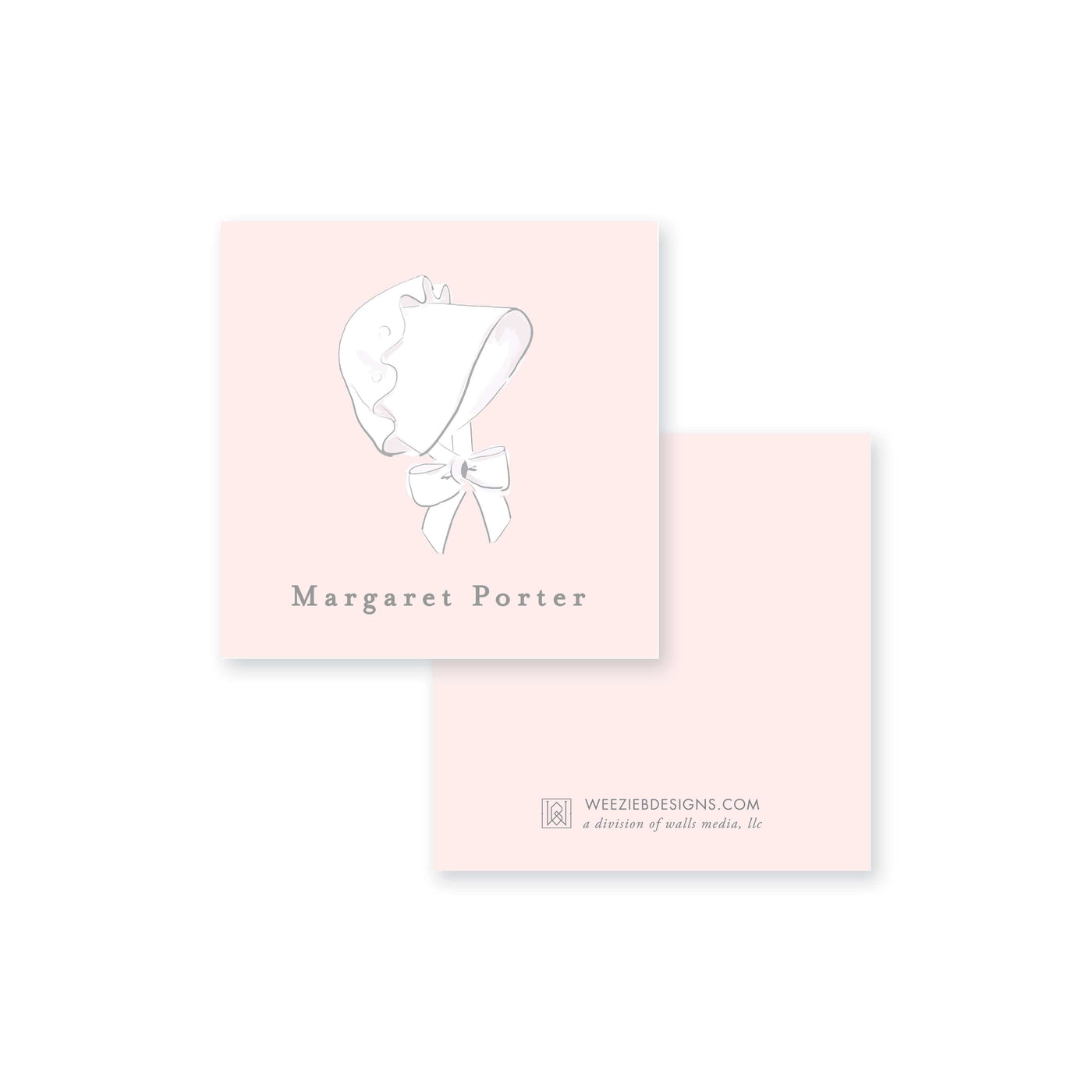 Baby Bonnet Calling Card