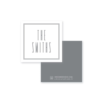 Weezie B. Designs | Simple Double Border Calling Card