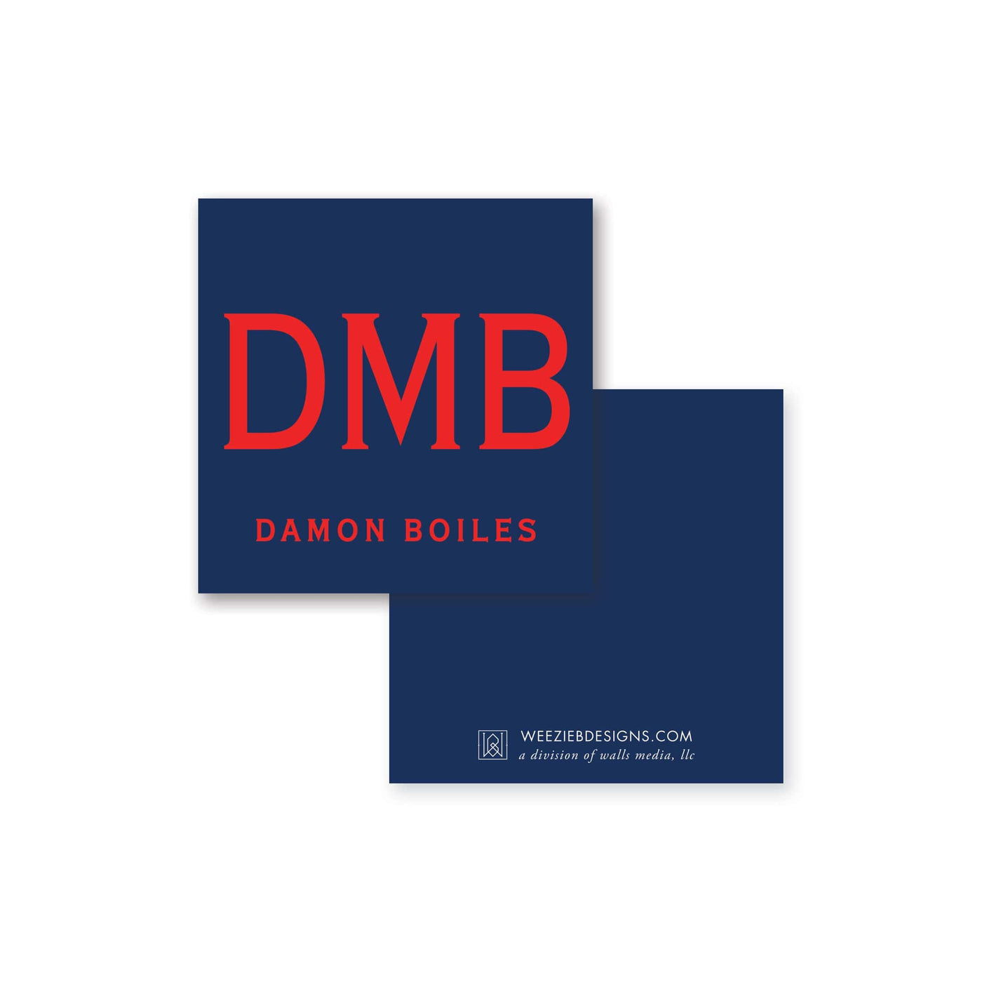 Stately Block Calling Card