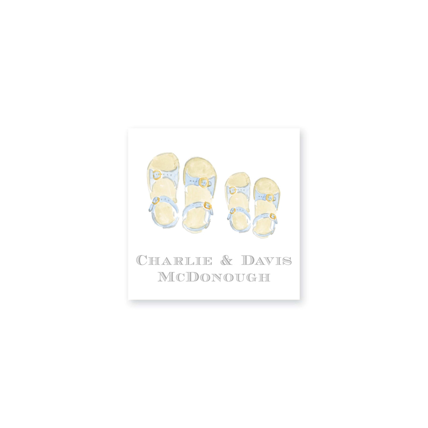 Summer Sandals Siblings Calling Card