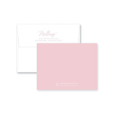 Weezie B. Designs | Watercolor Bamboo Flat Note Card