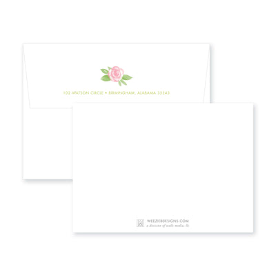 Garden of Peonies Flat Note Card