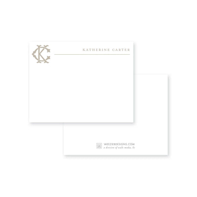 Fine Line Flat Note Card