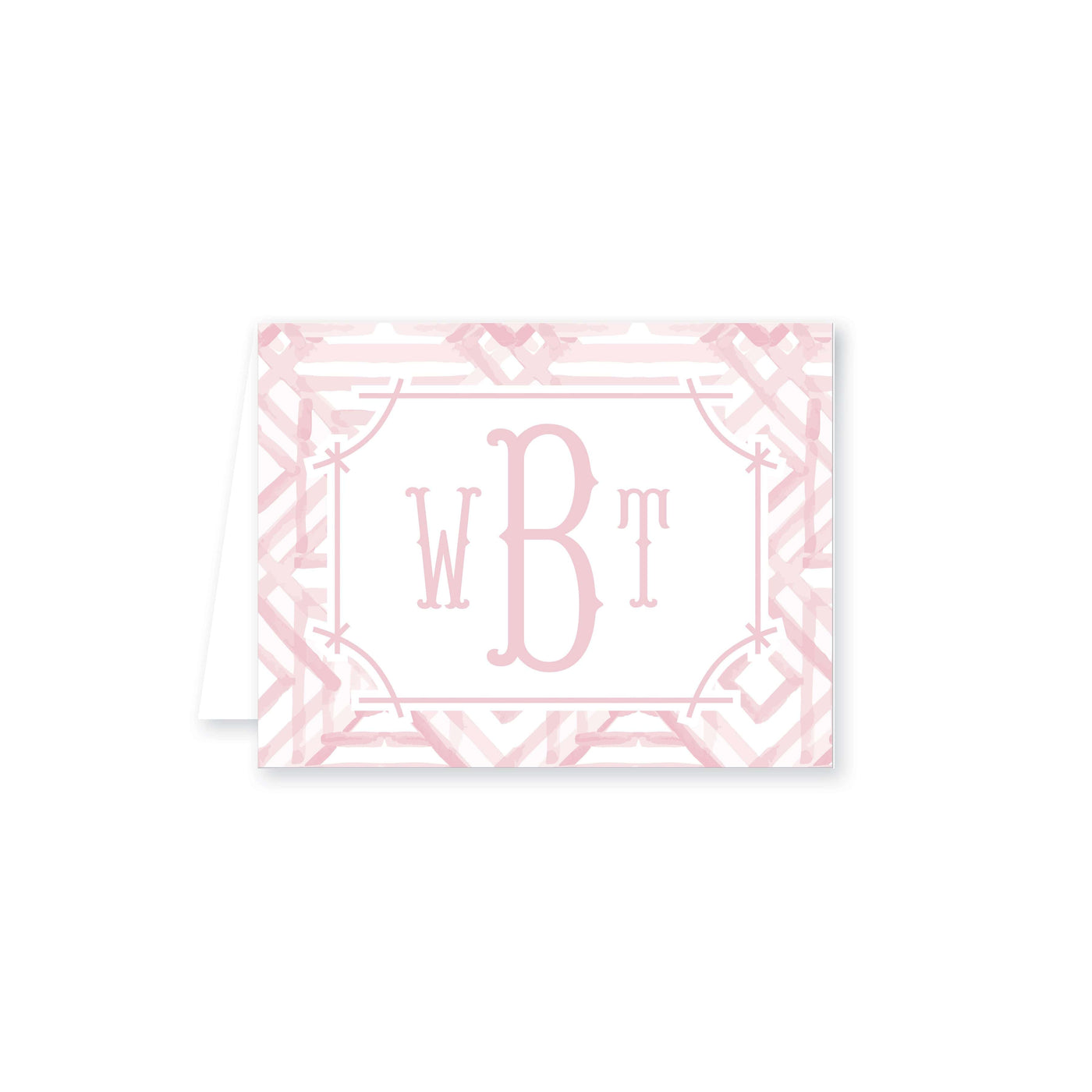 Watercolor Bamboo Folded Note Card