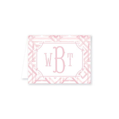 Watercolor Bamboo Folded Note Card