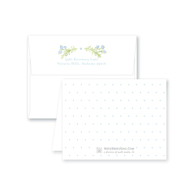 Weezie B. Designs | Sweet Watercolor Wreath Folded Note Card