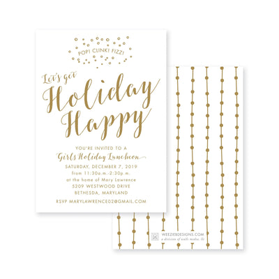 Holiday Happy Christmas Invitation