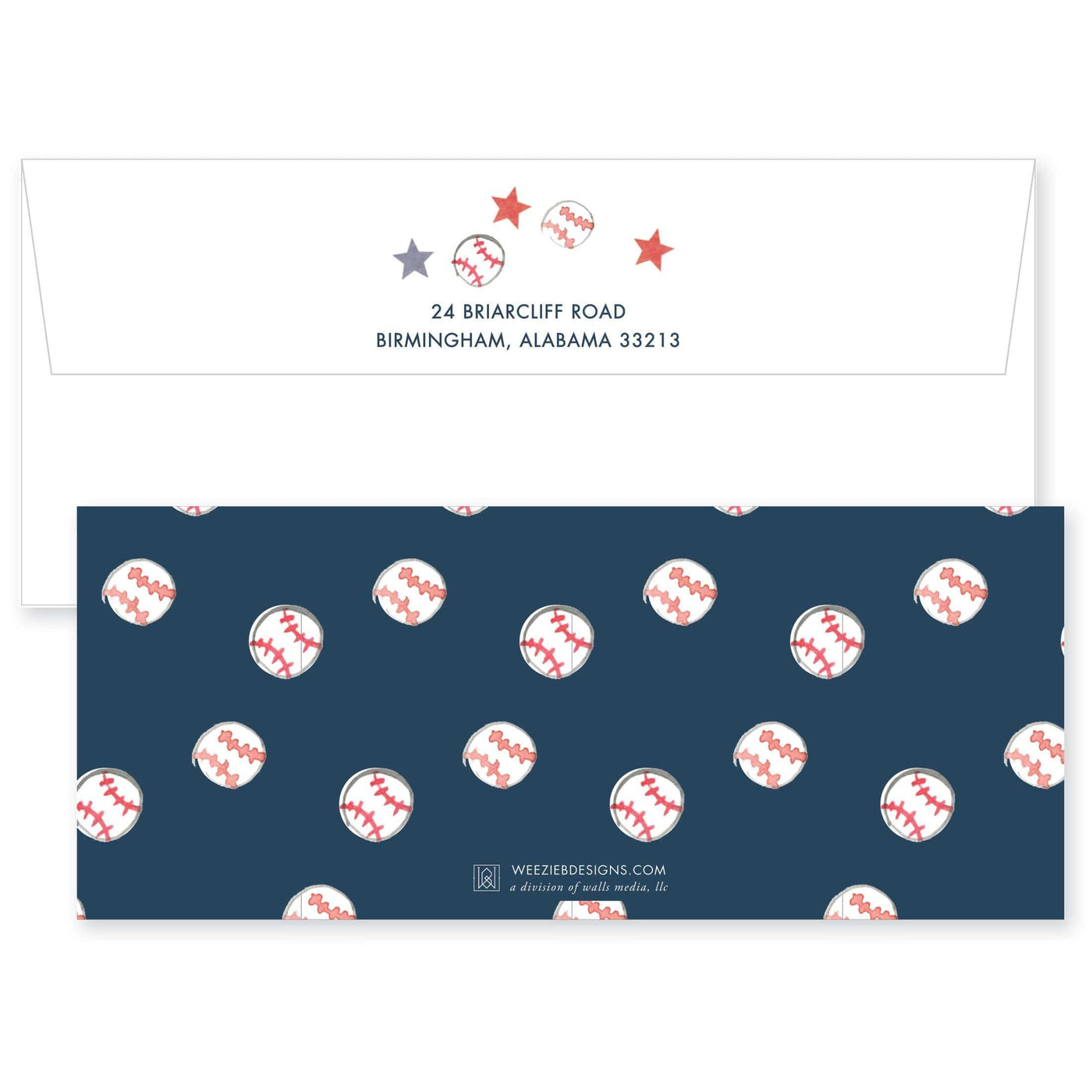 Weezie B. Designs | Baseball - Rookie of the Year Birthday Invitation