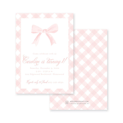 Sweet Bow Watercolor Birthday