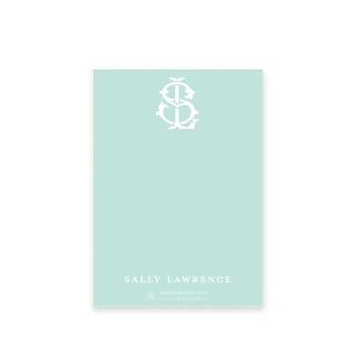Weezie B. Designs | Medium Two-Letter Intertwine Notepad