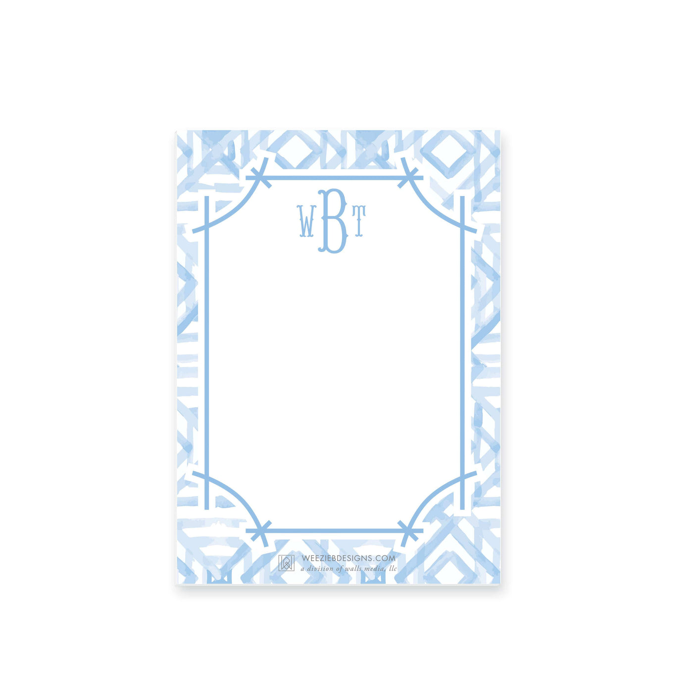 Weezie B. Designs | Watercolor Bamboo Notepad 