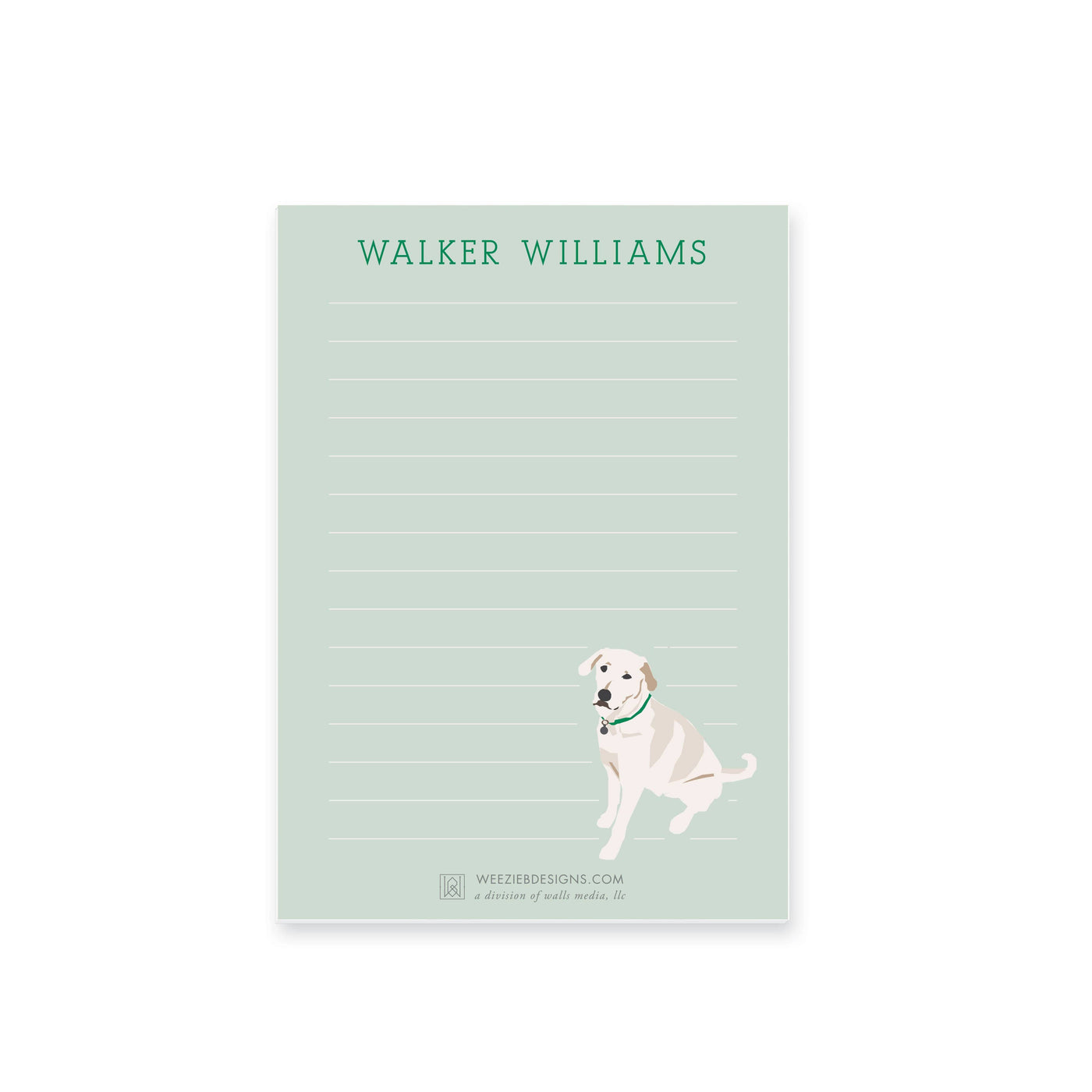 Weezie B. Designs | White Lab Notepads