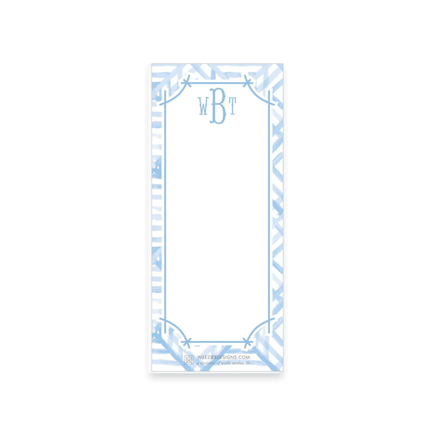 Weezie B. Designs | Watercolor Bamboo Notepad 