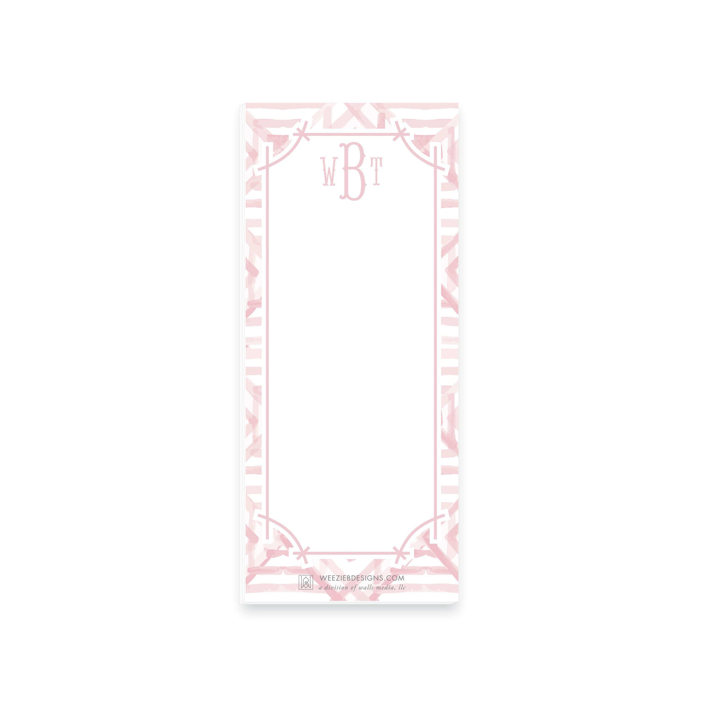 Weezie B. Designs | Watercolor Bamboo Notepad 