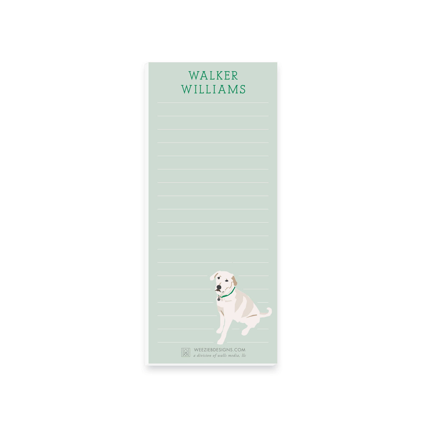 Weezie B. Designs | White Lab Notepads