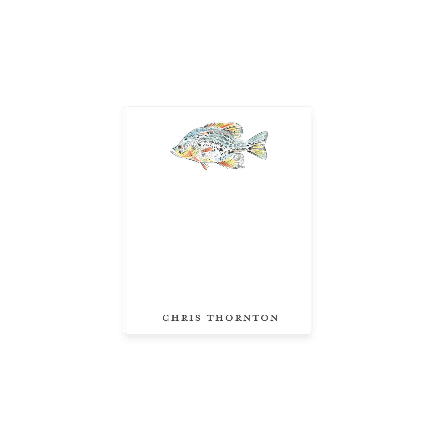 Watercolor Fish Notepad