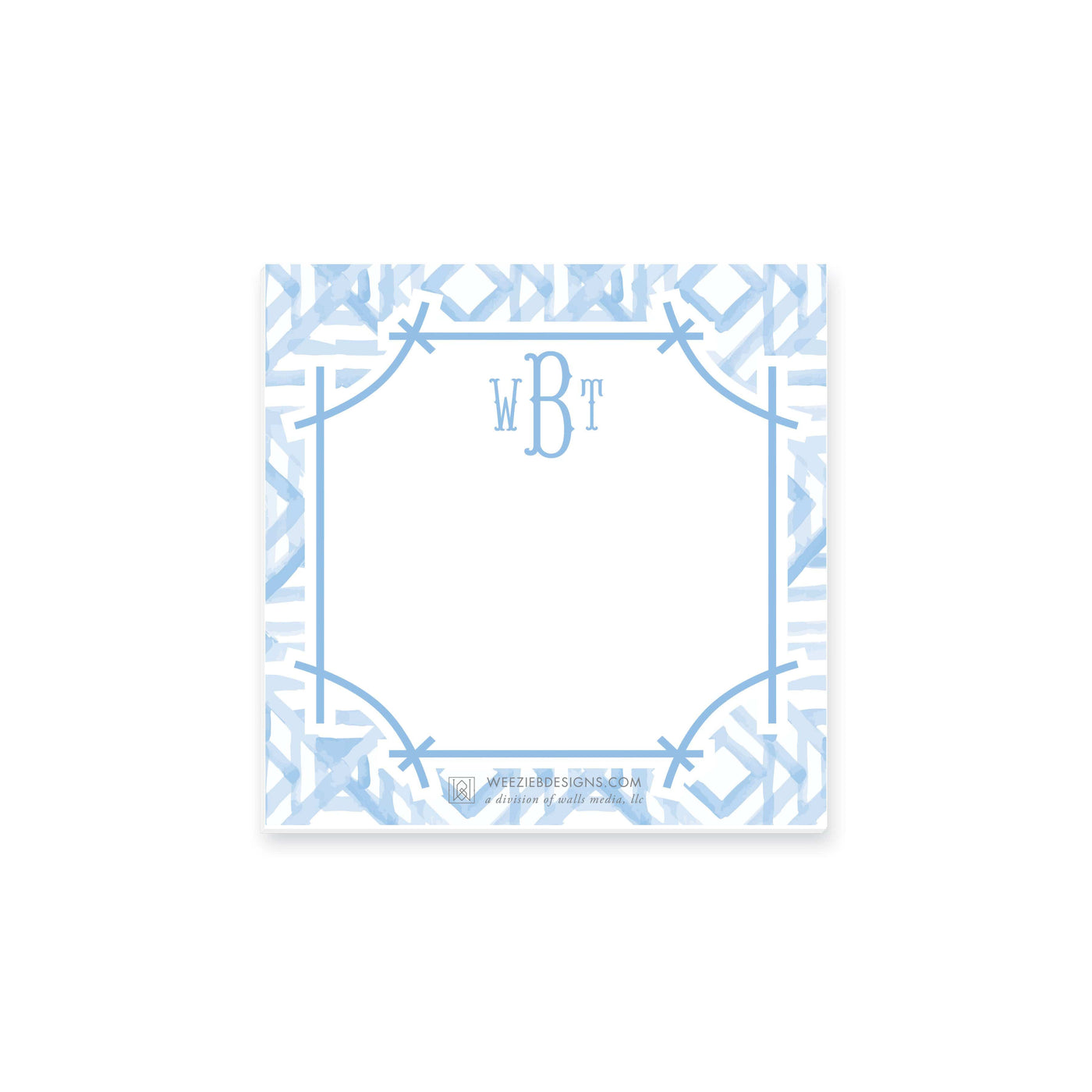 Weezie B. Designs | Watercolor Bamboo Notepad 