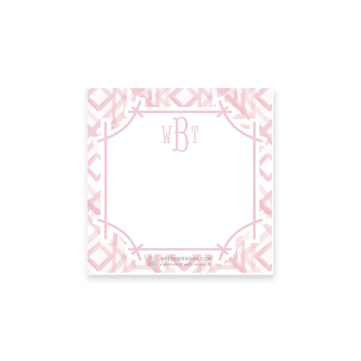 Weezie B. Designs | Watercolor Bamboo Notepad 