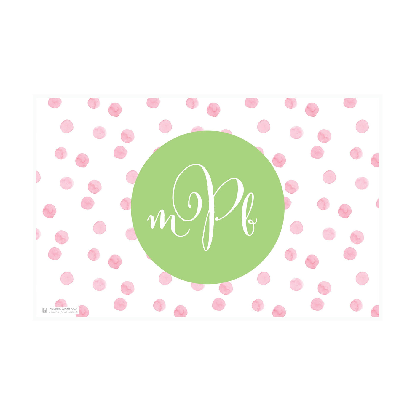 Watercolor Polkadots Placemat