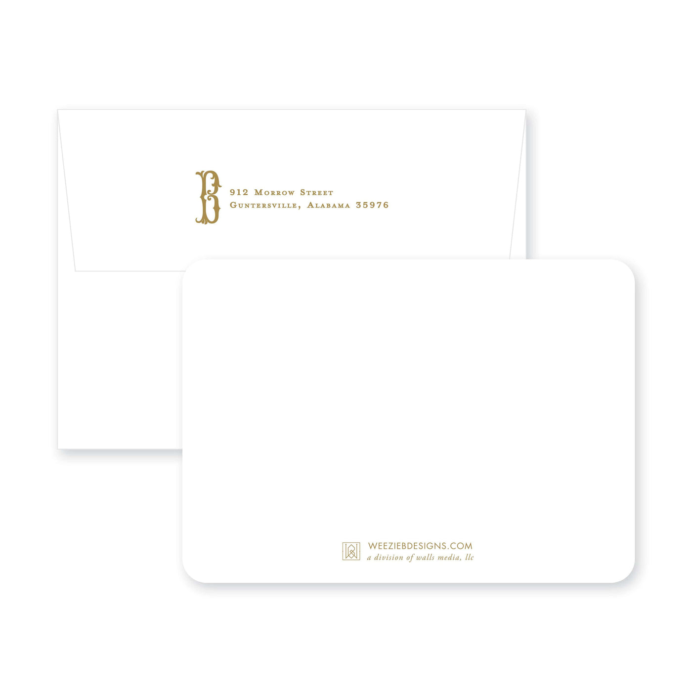 Weezie B. Designs | Simply Elegant Rehearsal Dinner Invitation