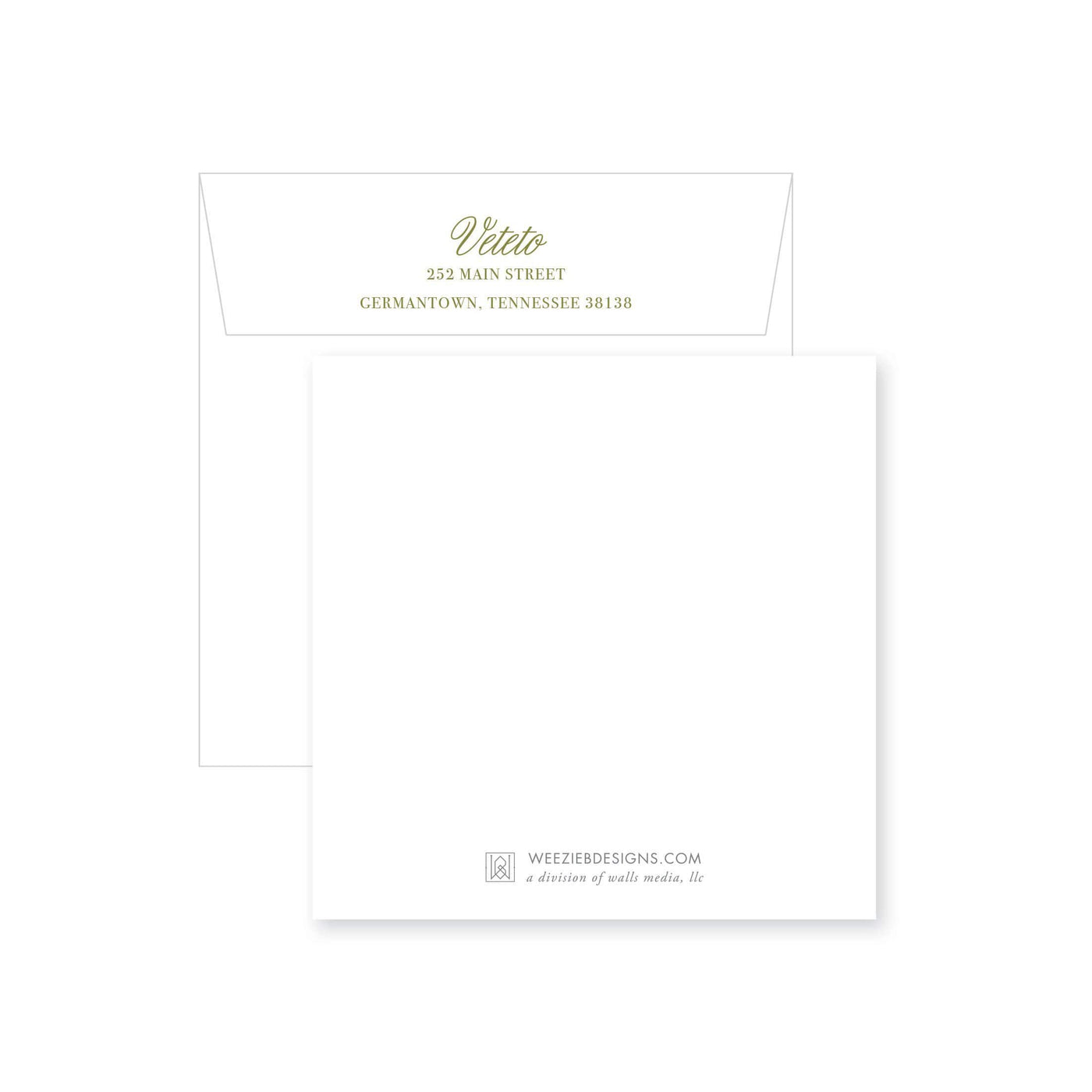 Weezie B. Designs | Elegant Yet Simple Rehearsal Dinner Invitation
