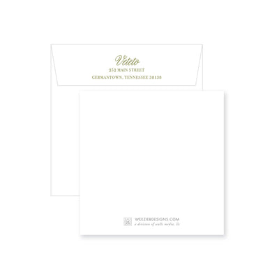 Weezie B. Designs | Elegant Yet Simple Rehearsal Dinner Invitation