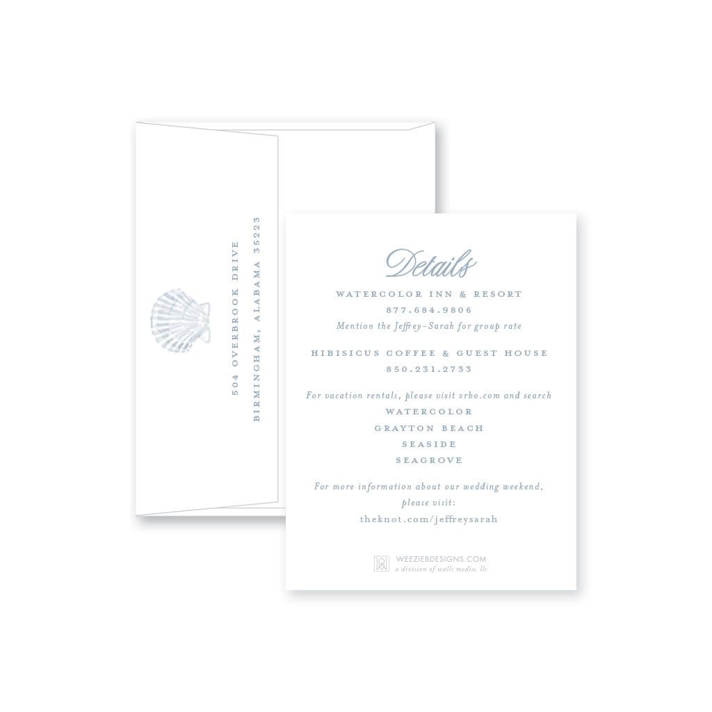 Seashell Save-the-Date