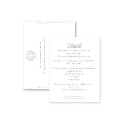 Seashell Save-the-Date