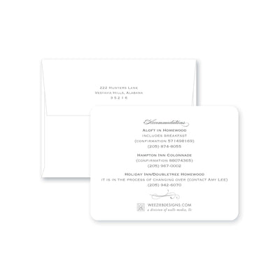 Weezie B. Designs | Simple & Classic Save-the-Date