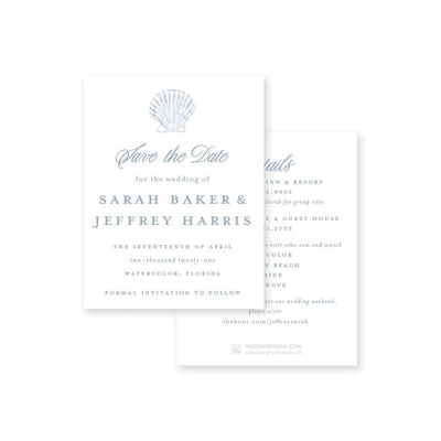 Seashell Save-the-Date