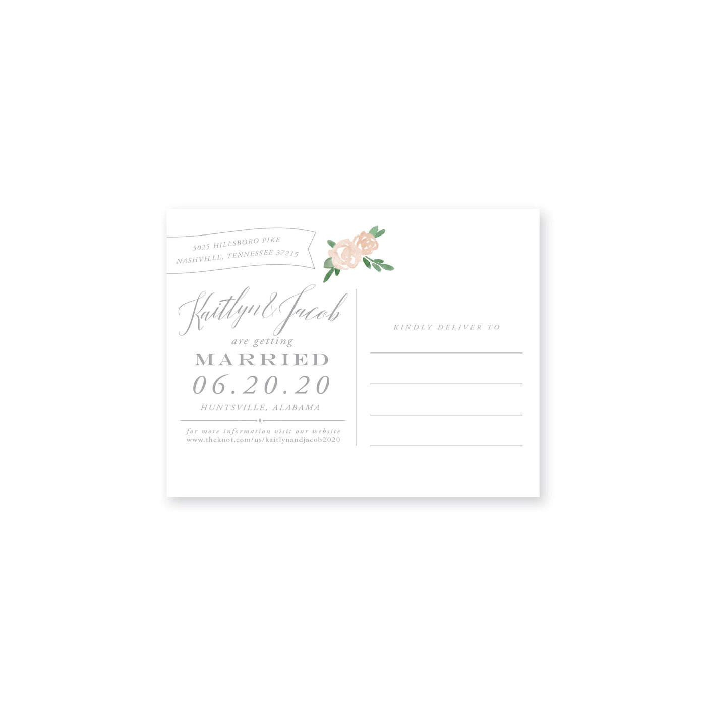 Weezie B. Designs | Kaitlyn & Jacob Photo Post Card