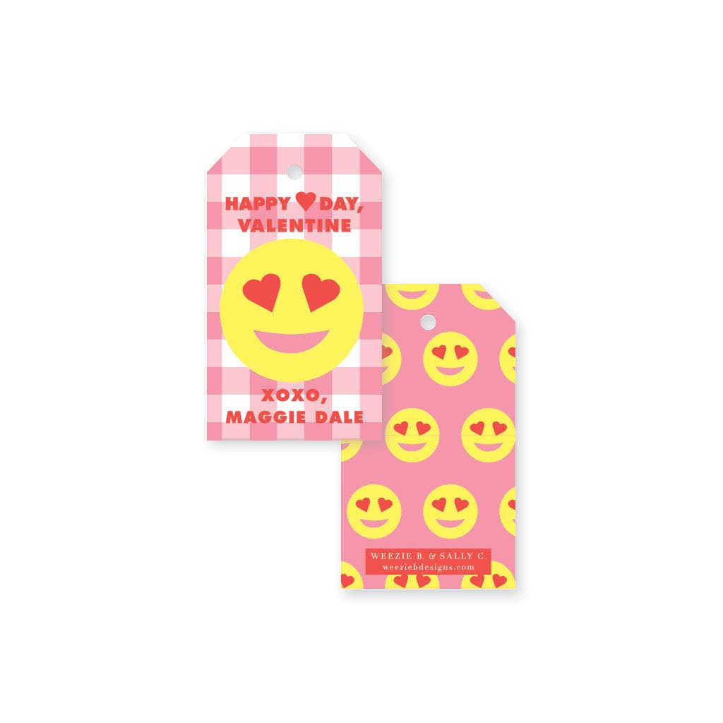 Weezie B. & Sally C. Designs | Emoji Valentine's Day Cards