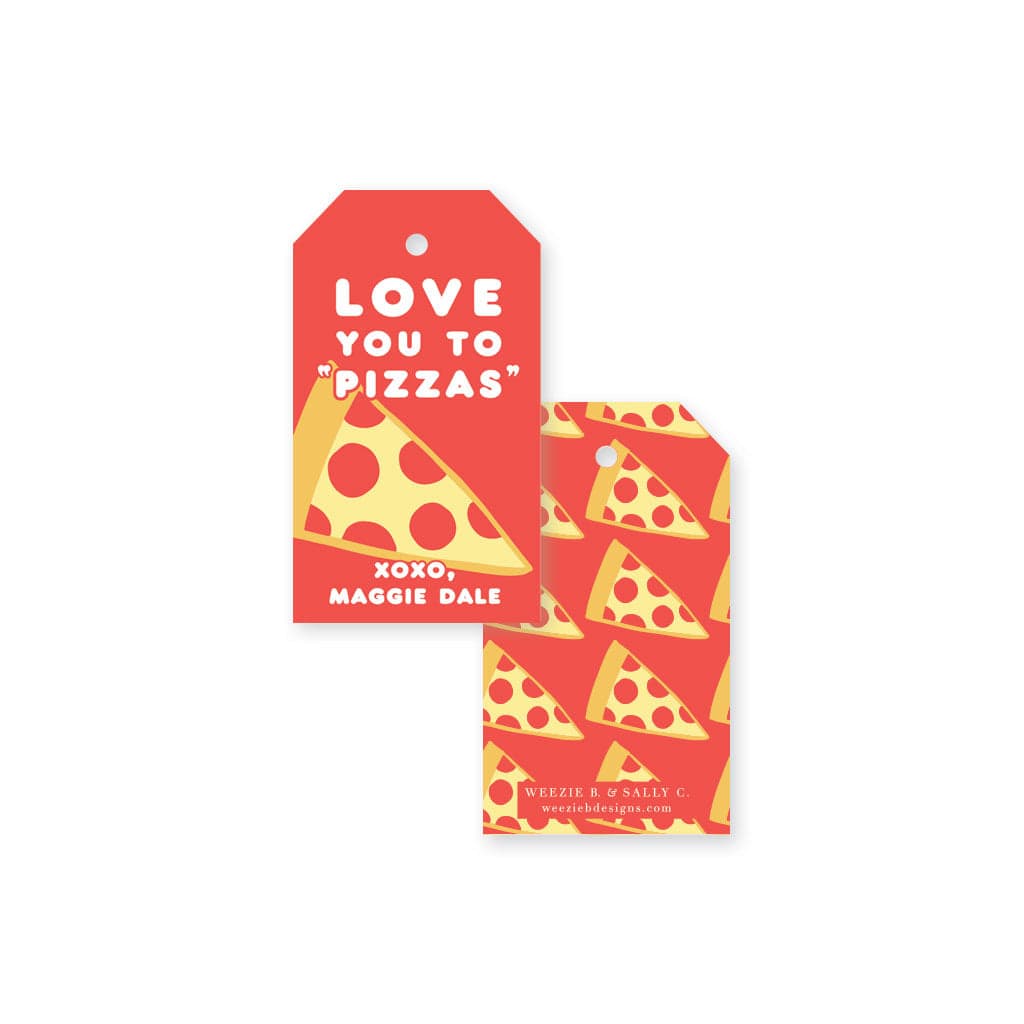 Weezie B. Designs | Pizza My Heart Valentine's Day cards