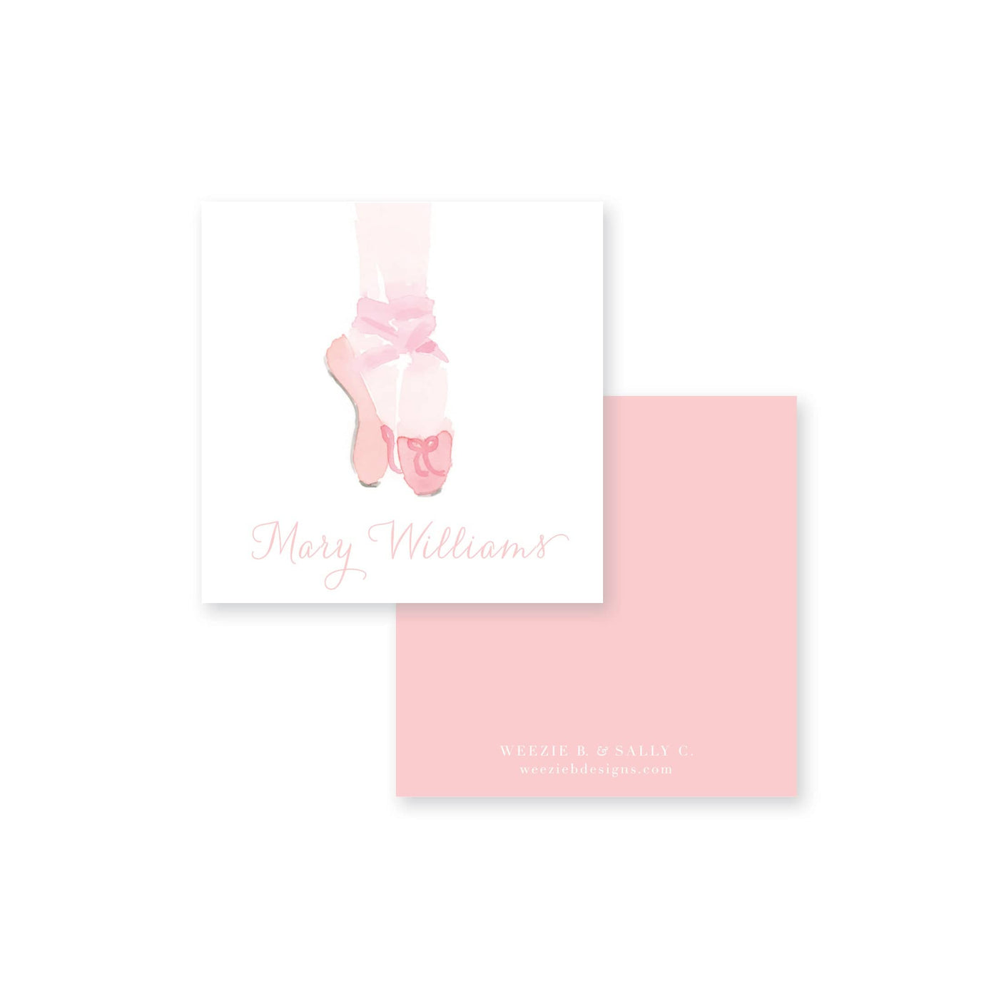 Ballet Watercolor Calling Card