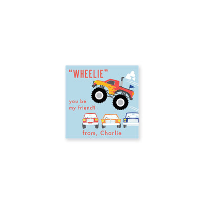Wheelie Monster Truck Valentines