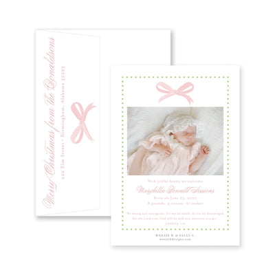 Winter Berries Announcement Christmas Card