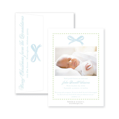 Winter Berries Announcement Christmas Card