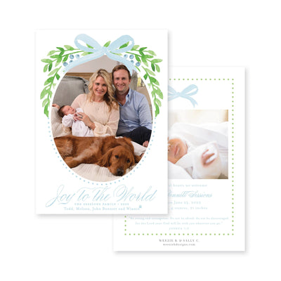 Winter Berries Announcement Christmas Card
