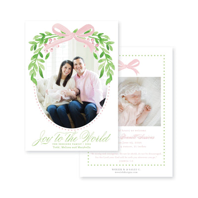 Winter Berries Announcement Christmas Card