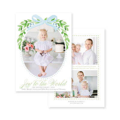 Winter Berries Vertical Christmas Card