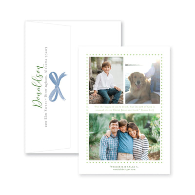 Winter Berries Vertical Christmas Card