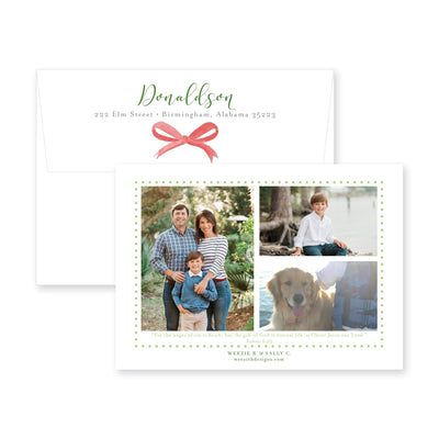 Winter Berries Horizontal Christmas Card