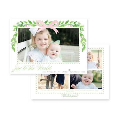 Winter Berries Horizontal Christmas Card