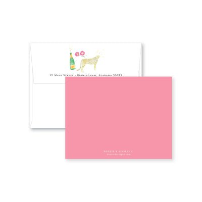World Traveler Flat Note Card