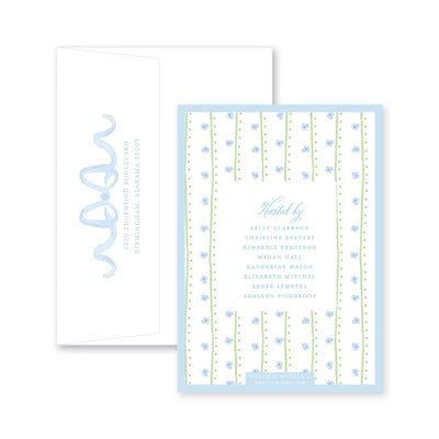 Sweet Watercolor Wreath and Bow Baby Shower